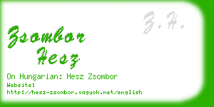 zsombor hesz business card